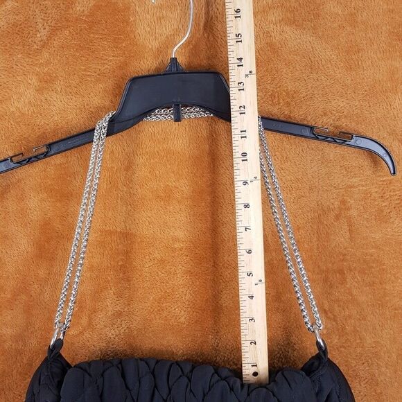 BCBG GENERATION Womens Handbag Black Quilted Chain Strap Shoulder Bag - Picture 10 of 12